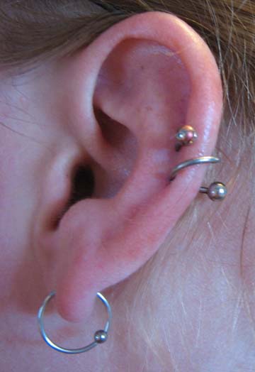 Sprial Piercing - Brooke at Body Temple