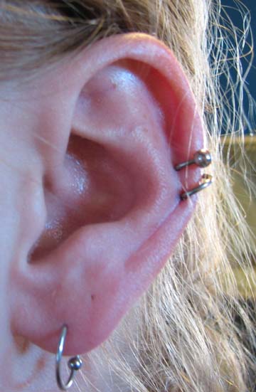 Sprial Piercing - Brooke at Body Temple