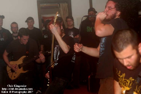 Job For A Cowboy, January 12, 2007.  The Orchard Inn, Menomonee Falls WI