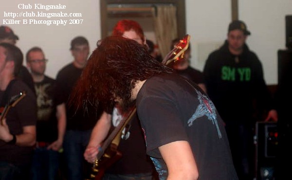 Job For A Cowboy, January 12, 2007.  The Orchard Inn, Menomonee Falls WI