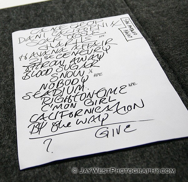 Red Hot Chili Peppers  AT&T Center San Antonio Texas 3-6-2007