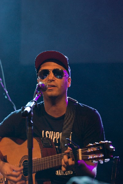 Ben Harper and Tom Morello at the Body of War Showcase.  Stubb's BBQ SXSW 2