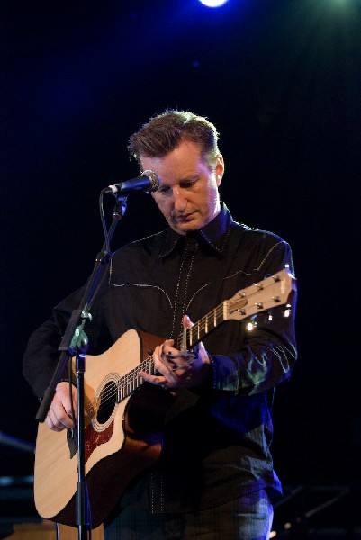 Billy Bragg at the Body of War Showcase.  Stubb's BBQ SXSW 2008