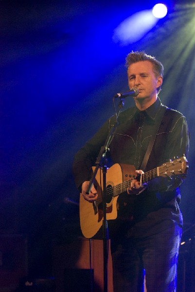 Billy Bragg at the Body of War Showcase.  Stubb's BBQ SXSW 2008