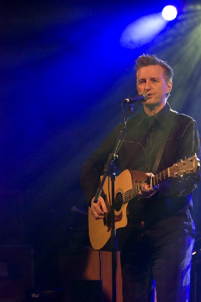 Billy Bragg at the Body of War Showcase.  Stubb's BBQ SXSW 2008