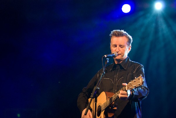 Billy Bragg at the Body of War Showcase.  Stubb's BBQ SXSW 2008