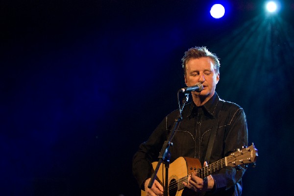 Billy Bragg at the Body of War Showcase.  Stubb's BBQ SXSW 2008