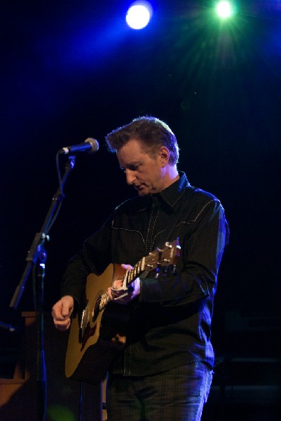 Billy Bragg at the Body of War Showcase.  Stubb's BBQ SXSW 2008