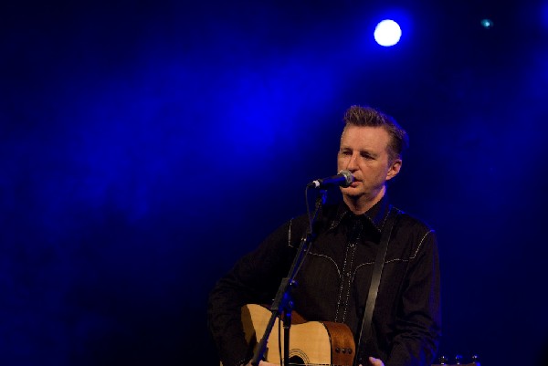 Billy Bragg at the Body of War Showcase.  Stubb's BBQ SXSW 2008