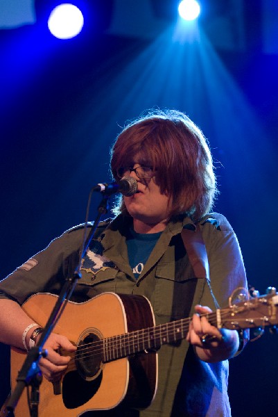 Brett Dennen at the Body of War Showcase.  Stubb's BBQ SXSW 2008