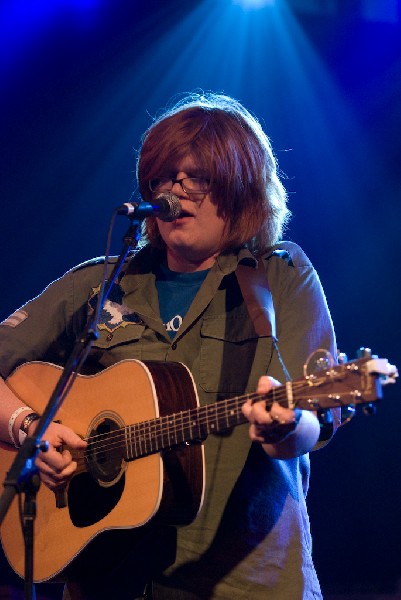Brett Dennen at the Body of War Showcase.  Stubb's BBQ SXSW 2008