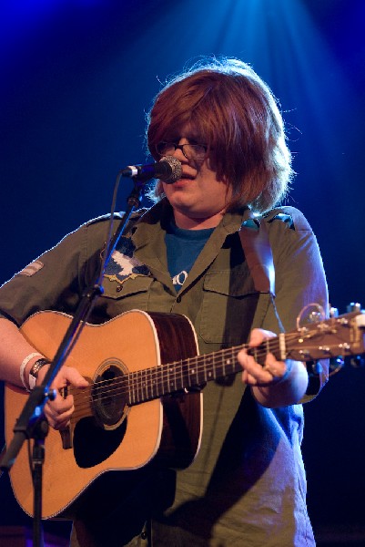 Brett Dennen at the Body of War Showcase.  Stubb's BBQ SXSW 2008