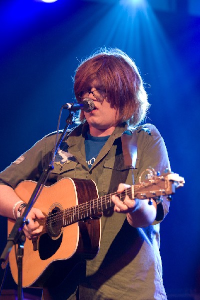Brett Dennen at the Body of War Showcase.  Stubb's BBQ SXSW 2008
