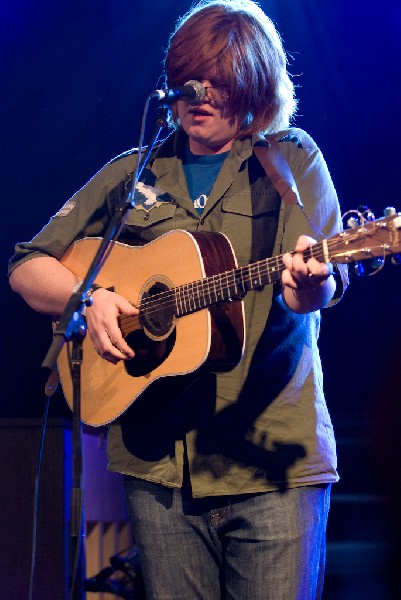 Brett Dennen at the Body of War Showcase.  Stubb's BBQ SXSW 2008