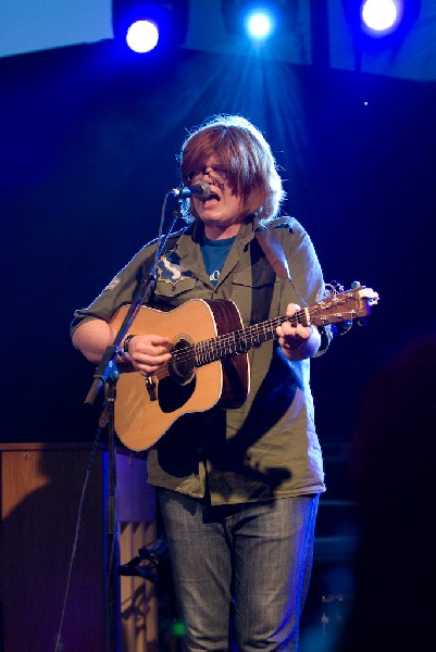 Brett Dennen at the Body of War Showcase.  Stubb's BBQ SXSW 2008