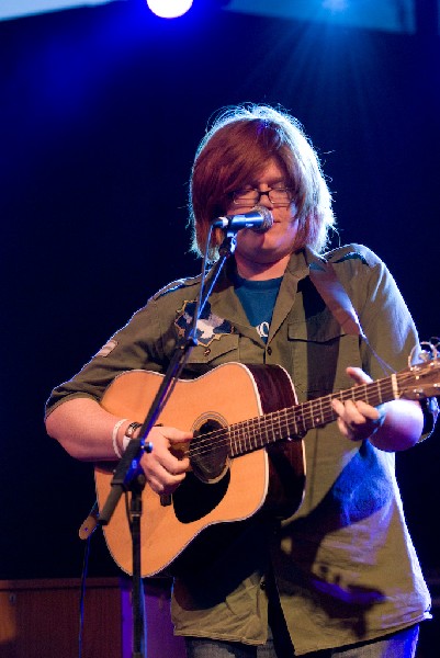 Brett Dennen at the Body of War Showcase.  Stubb's BBQ SXSW 2008