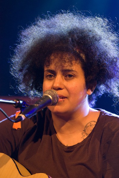 Kimya Dawson at the Body of War Showcase.  Stubb's BBQ SXSW 2008