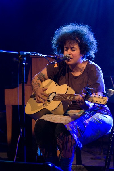 Kimya Dawson at the Body of War Showcase.  Stubb's BBQ SXSW 2008