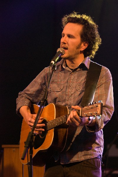 Mason Jennings at the Body of War Showcase.  Stubb's BBQ SXSW 2008