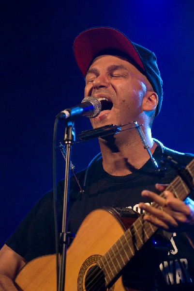 The Nightwatchman at the Body of War Showcase.  Stubb's BBQ SXSW 2008