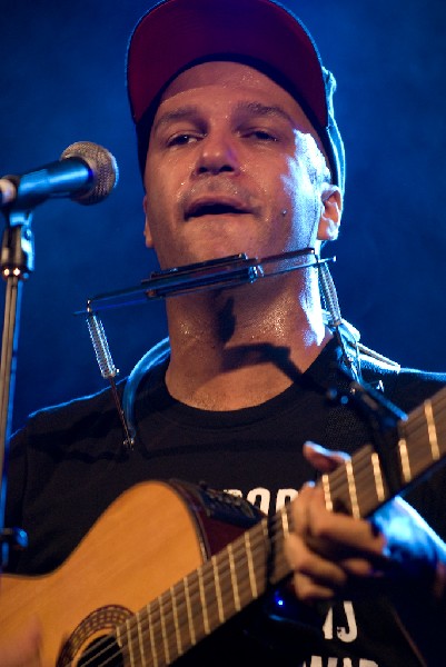 The Nightwatchman at the Body of War Showcase.  Stubb's BBQ SXSW 2008