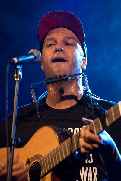 The Nightwatchman at the Body of War Showcase.  Stubb's BBQ SXSW 2008