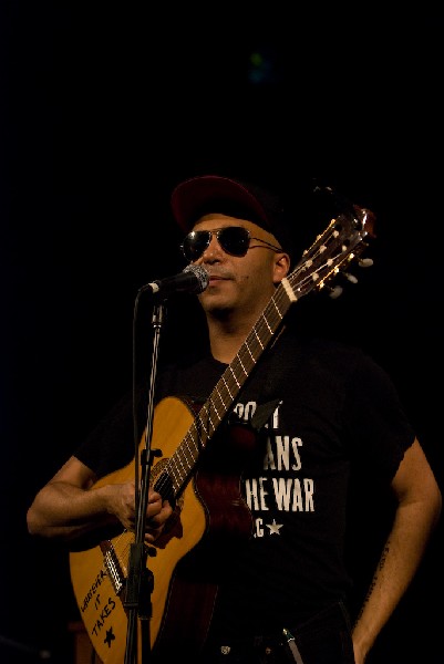 The Nightwatchman at the Body of War Showcase.  Stubb's BBQ SXSW 2008