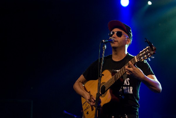 The Nightwatchman at the Body of War Showcase.  Stubb's BBQ SXSW 2008