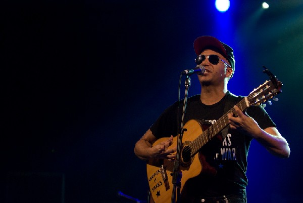 The Nightwatchman at the Body of War Showcase.  Stubb's BBQ SXSW 2008