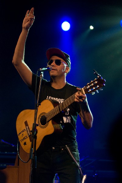 The Nightwatchman at the Body of War Showcase.  Stubb's BBQ SXSW 2008