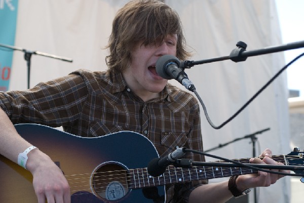 David monks of Tokto Police Club at the Free YR Radio Stage SXSW 2008