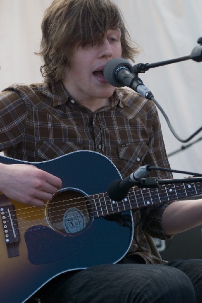 David monks of Tokto Police Club at the Free YR Radio Stage SXSW 2008