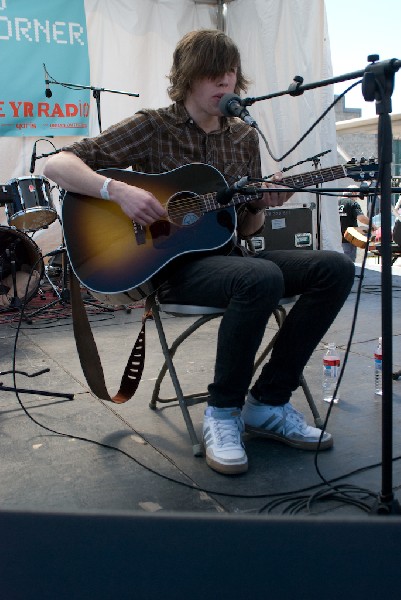 David monks of Tokto Police Club at the Free YR Radio Stage SXSW 2008