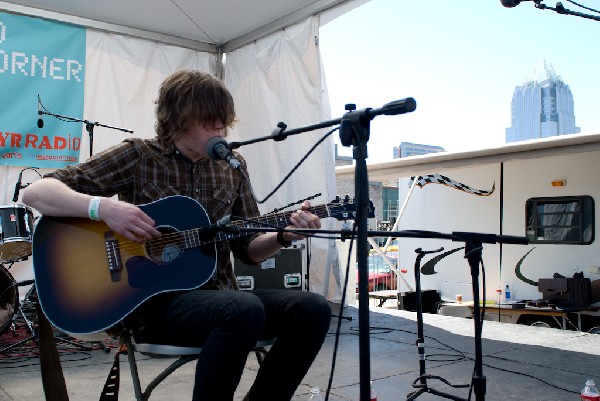David monks of Tokto Police Club at the Free YR Radio Stage SXSW 2008