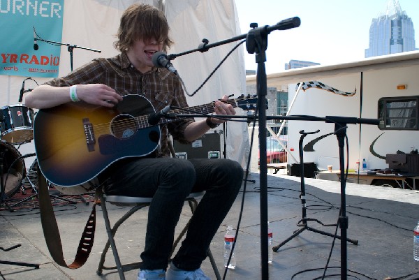 David monks of Tokto Police Club at the Free YR Radio Stage SXSW 2008