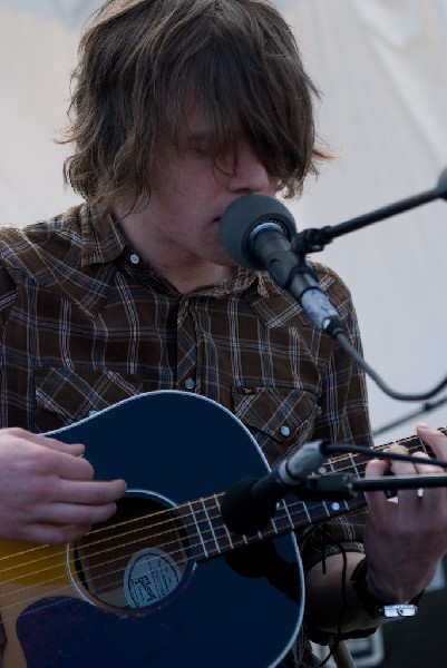 David monks of Tokto Police Club at the Free YR Radio Stage SXSW 2008