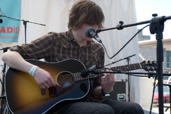 David monks of Tokto Police Club at the Free YR Radio Stage SXSW 2008
