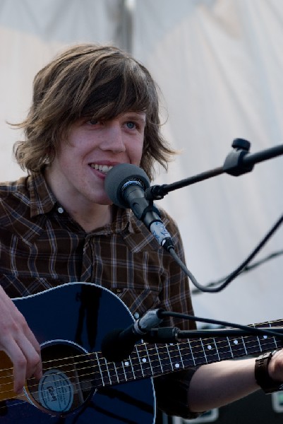 David monks of Tokto Police Club at the Free YR Radio Stage SXSW 2008