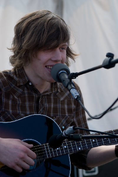 David monks of Tokto Police Club at the Free YR Radio Stage SXSW 2008