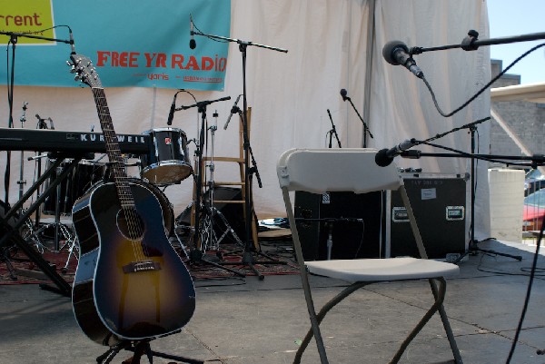 David monks of Tokto Police Club at the Free YR Radio Stage SXSW 2008