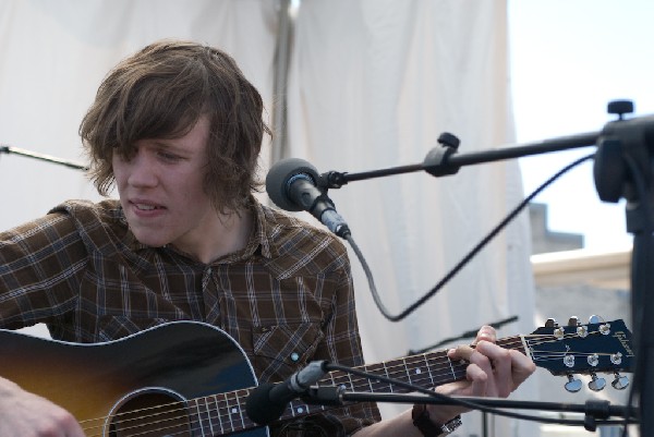 David monks of Tokto Police Club at the Free YR Radio Stage SXSW 2008