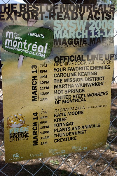 Posters etc seen around Austin during SXSW 2008