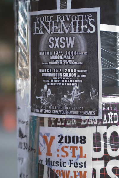 Posters etc seen around Austin during SXSW 2008