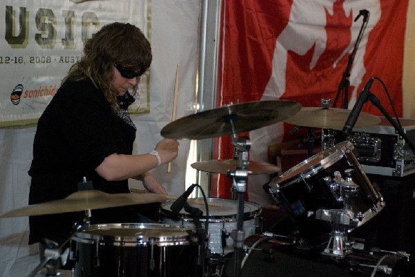 The Pack A.D. at the Canada Blast day party. SXSW 2008