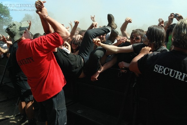 Chiodos at The Vans Warped Tour.   August 11, 2007.