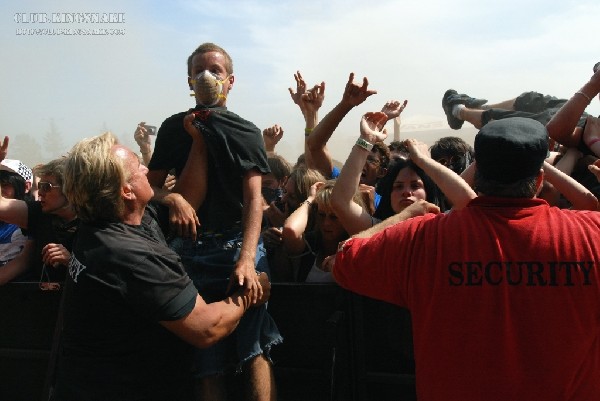 Chiodos at The Vans Warped Tour.   August 11, 2007.