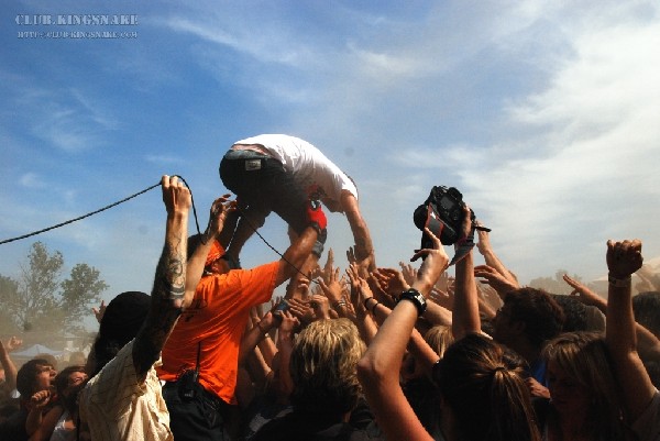 Chiodos at The Vans Warped Tour.   August 11, 2007.