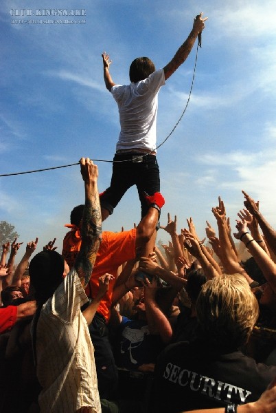 Chiodos at The Vans Warped Tour.   August 11, 2007.