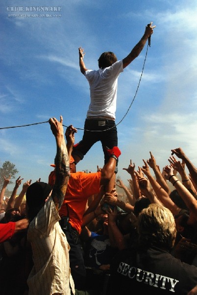 Chiodos at The Vans Warped Tour.   August 11, 2007.