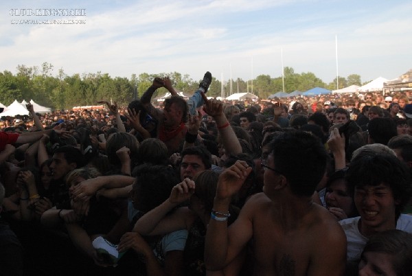 Protest The Hero at The Vans Warped Tour.   August 11, 2007.